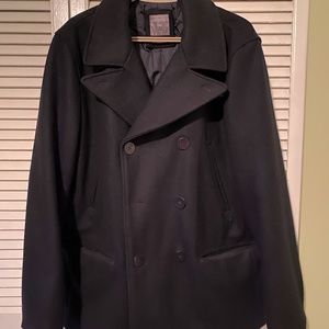 Men’s Gap Large Navy Blue Pea Dress Coat